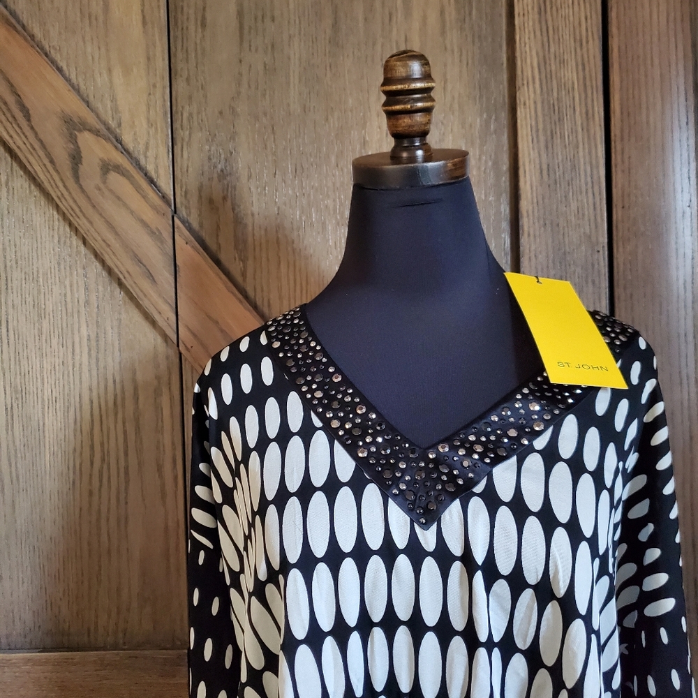 NWT St. John Silk Tunic - Picture 3 of 4